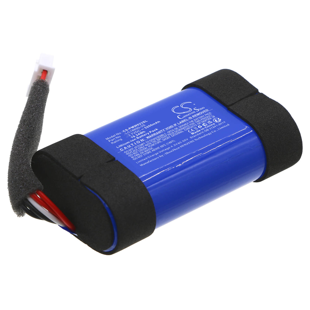 3,7V, Li-ion, 5200mAh, batterie numérique DAB convient à Pure, Lc18650-2s, 82300506, Woodland, 19,24Wh DAB Digital Cameron Sino Technology Limited
