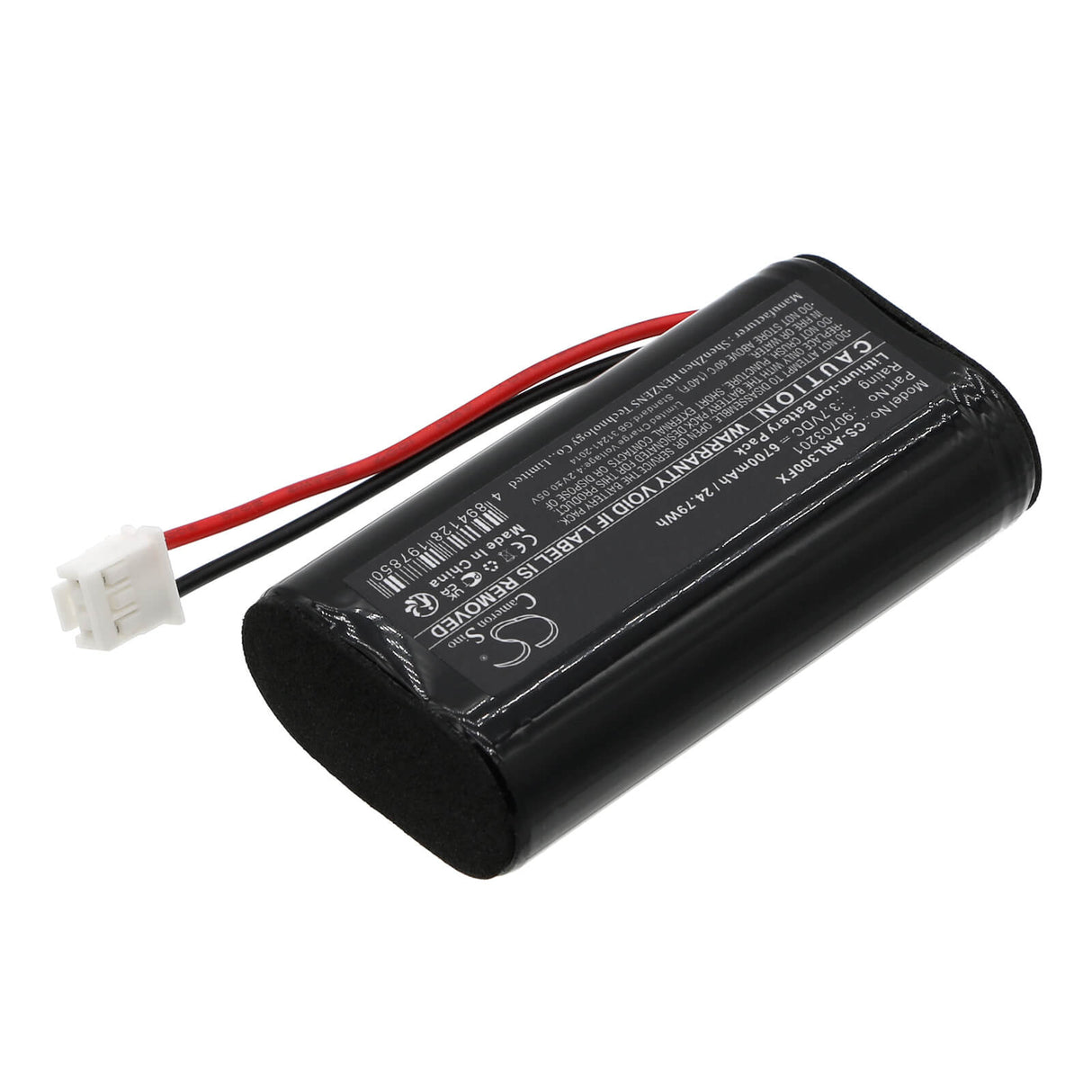 3.7V, Li-ion, 6700mAh, Batterie de lampe de poche compatible avec Adaro, 90703201, Adalit L-3000, Adalit L-3000 Power, 24.79Wh Lampe de poche Cameron Sino Technology Limited