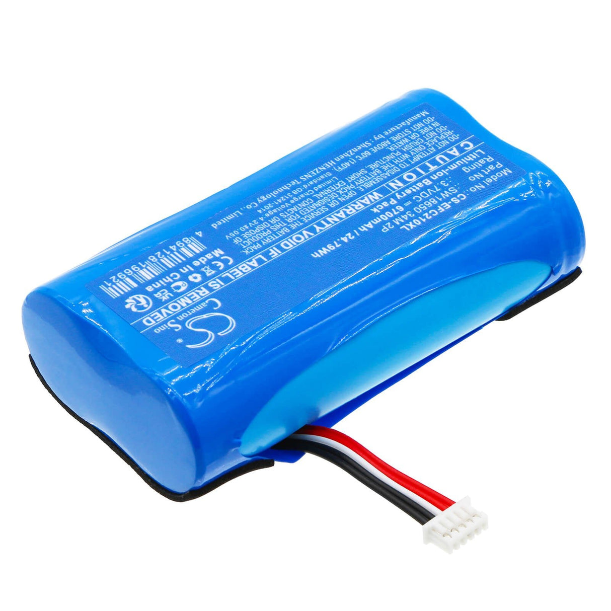 3.7v, Li-ion, 6700mah, Batterie de sécurité compatible avec Eufy, Sécurité C210 Solocam, 24.79wh Caméra de sécurité domestique Cameron Sino Technology Limited