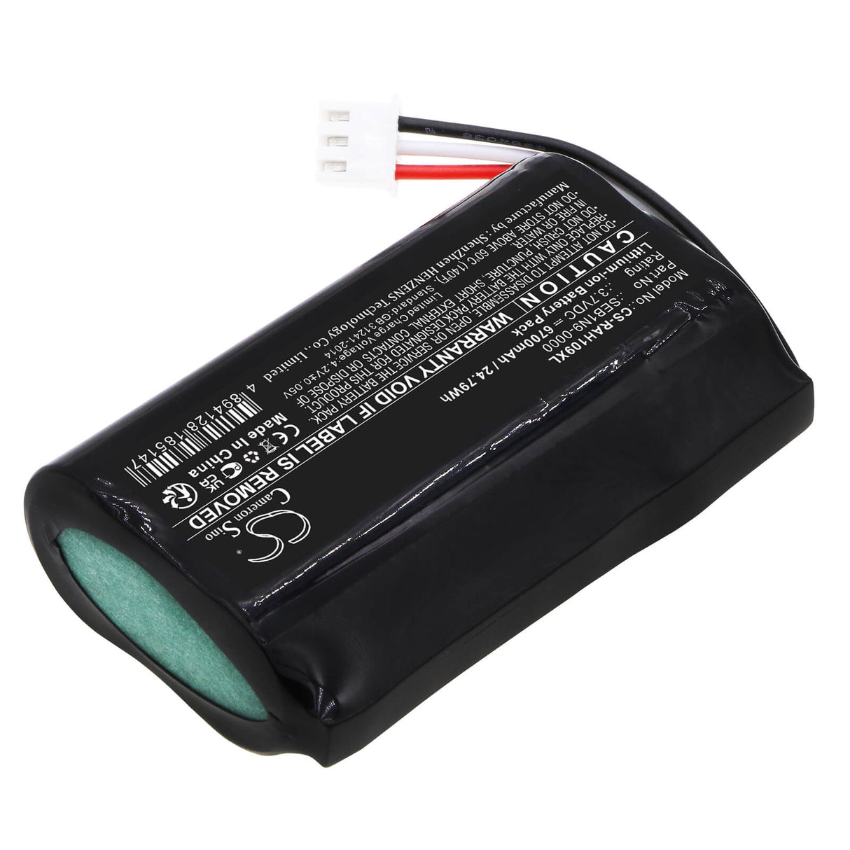 3.7v, Li-ion, 6700mah, Alarm Battery Fits Ring, Alarm Home Base Station, 24.79wh Alarm System Cameron Sino Technology Limited