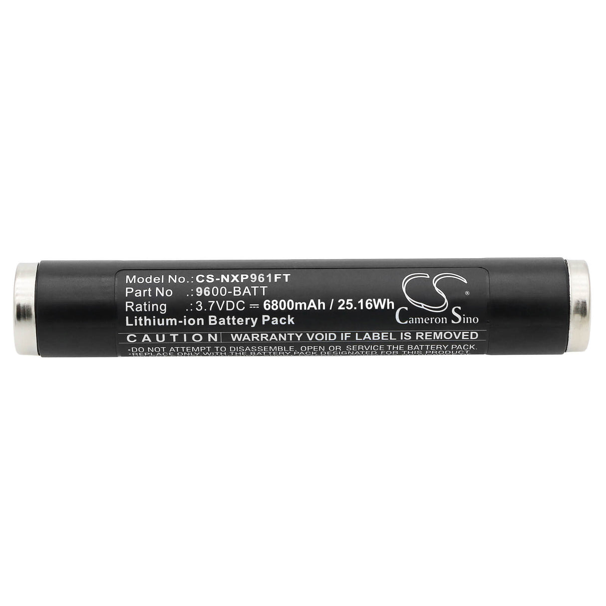 3.7V, Li-ion, 6800mAh, Flashlight battery fits Nightstick, 9600-batt, 9500, 9600, 25.16Wh Flashlight Cameron Sino Technology Limited