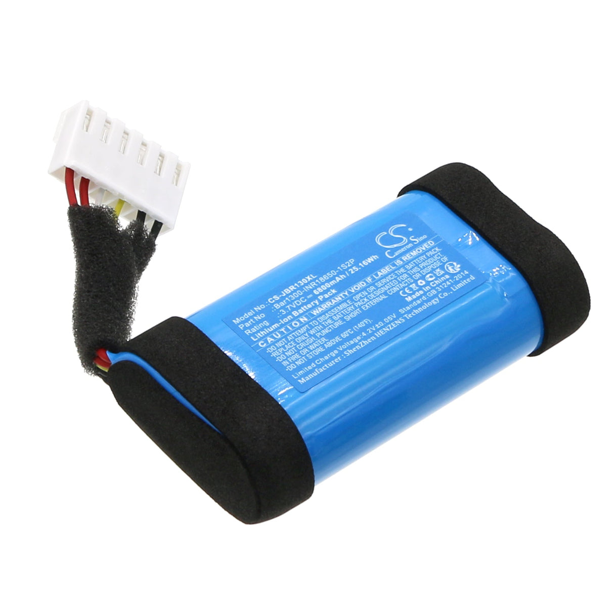 3.7V, Li-ion, 6800mAh, Speaker battery fits Jbl, Bar 1000, Bar 1300, 25.16Wh Speaker Cameron Sino Technology Limited