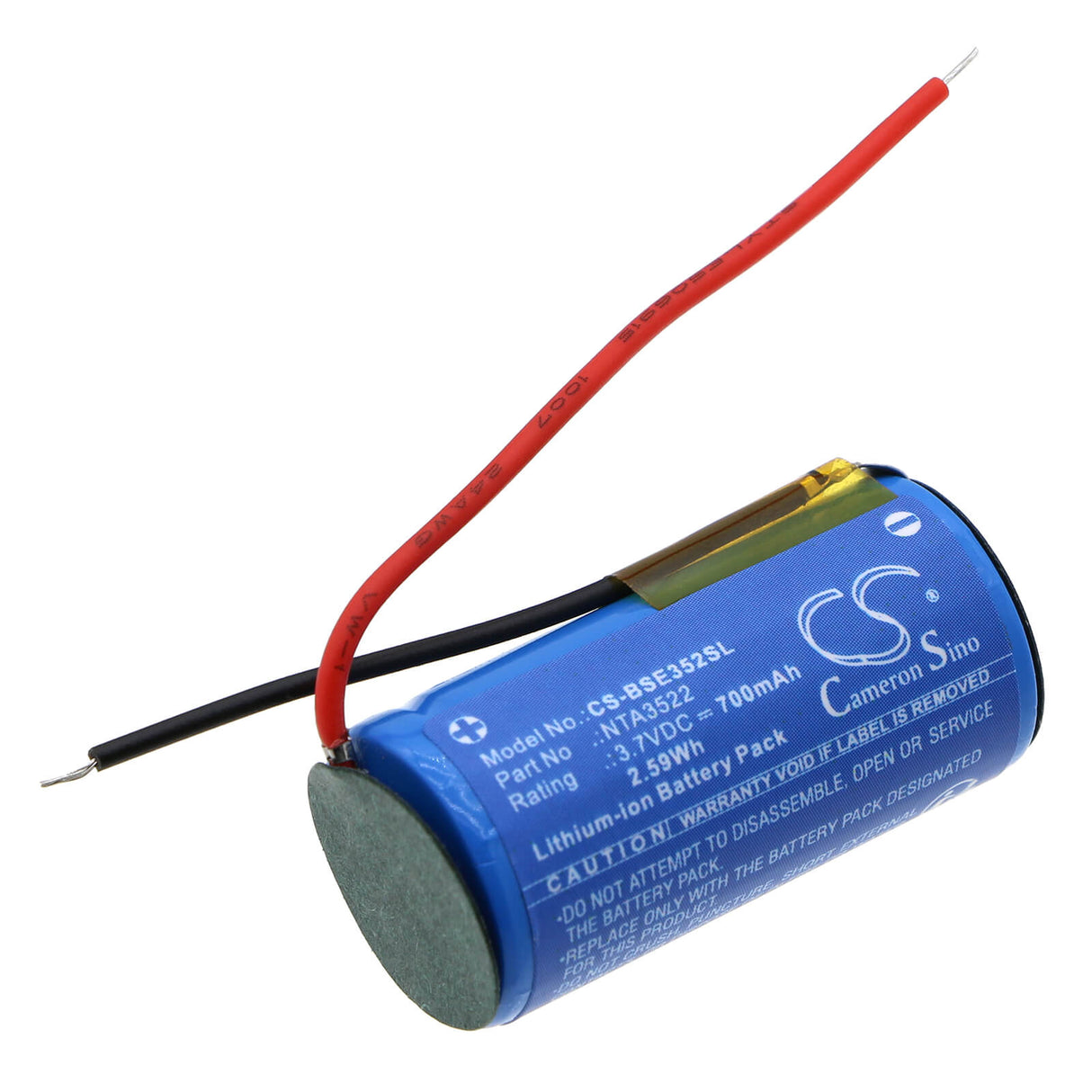3.7V, Li-ion, 700mAh, Headset battery fits Bose, Nta3522, 423729, Soundsport Free Charging Case, 2.59Wh Wireless Headset Cameron Sino Technology Limited