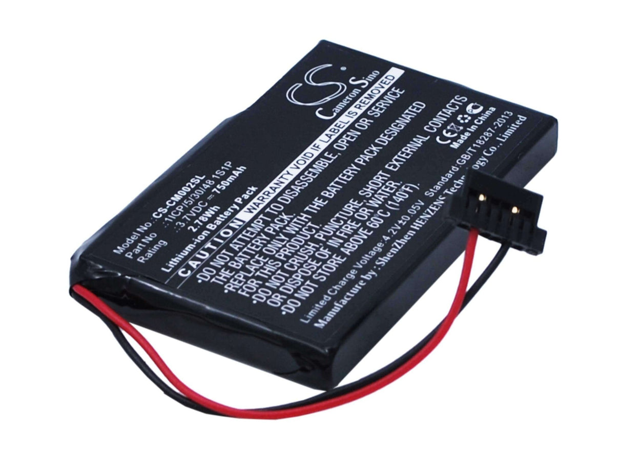 3,7V, Li-ion, 750mAh, Pack de batteries compatible avec Pack de batteries personnalisé, 1icp/5/30/48 1s1p, 2,775Wh Pack de batteries Cameron Sino Technology Limited