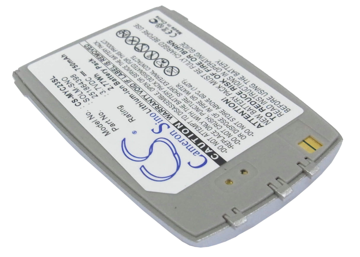 3.7V, Li-ion, 750mAh, SmartPhone battery fits Sagem, 251864398, Myc23, Myc2-3, 2.78Wh Mobile, SmartPhone Cameron Sino Technology Limited (Suspended)