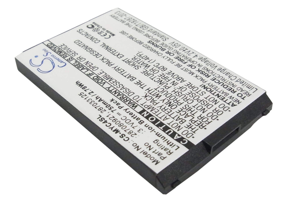 3,7V, Li-ion, 750mAh, batterie de smartphone compatible avec Tchibo, Bird, Sagem, 278082983, S310, V89, 2,78Wh Mobile, SmartPhone Cameron Sino Technology Limited (Suspendu)
