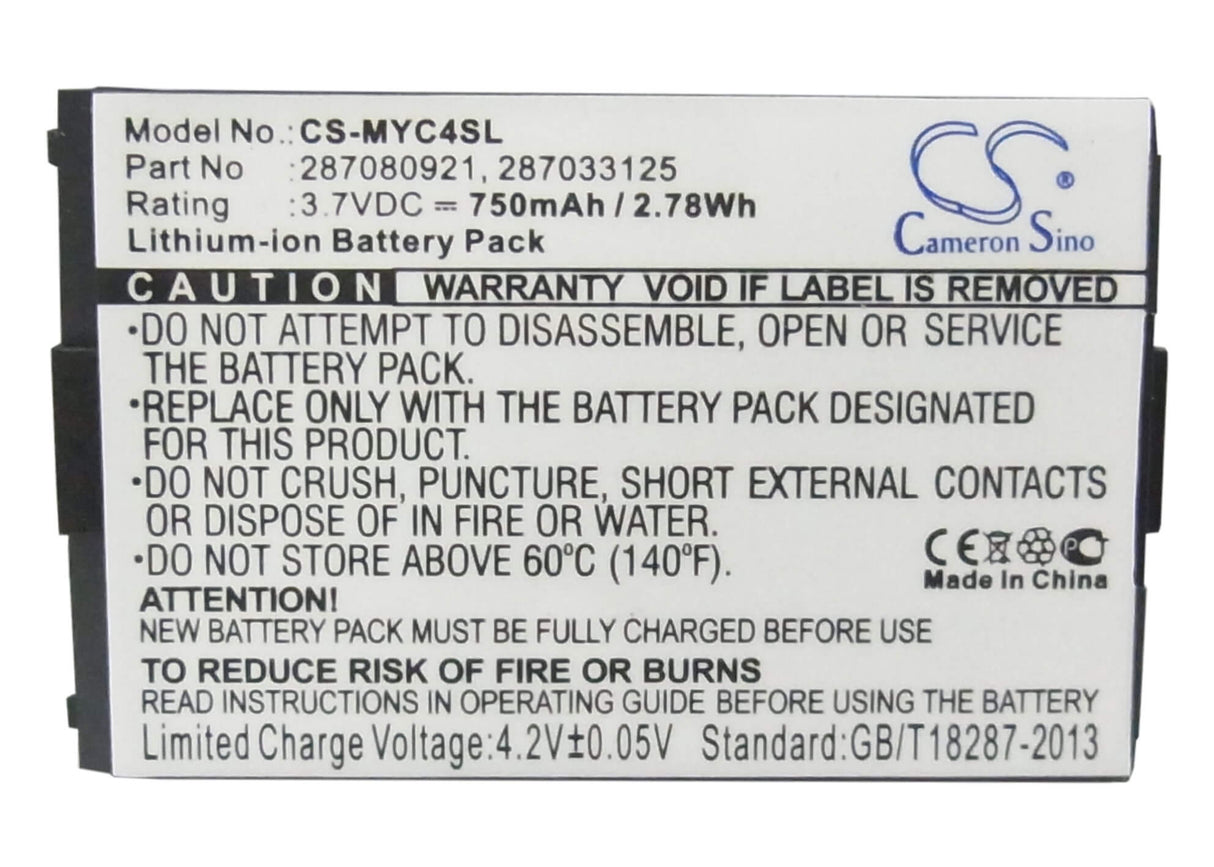 3,7V, Li-ion, 750mAh, batterie de smartphone compatible avec Tchibo, Bird, Sagem, 278082983, S310, V89, 2,78Wh Mobile, SmartPhone Cameron Sino Technology Limited (Suspendu)