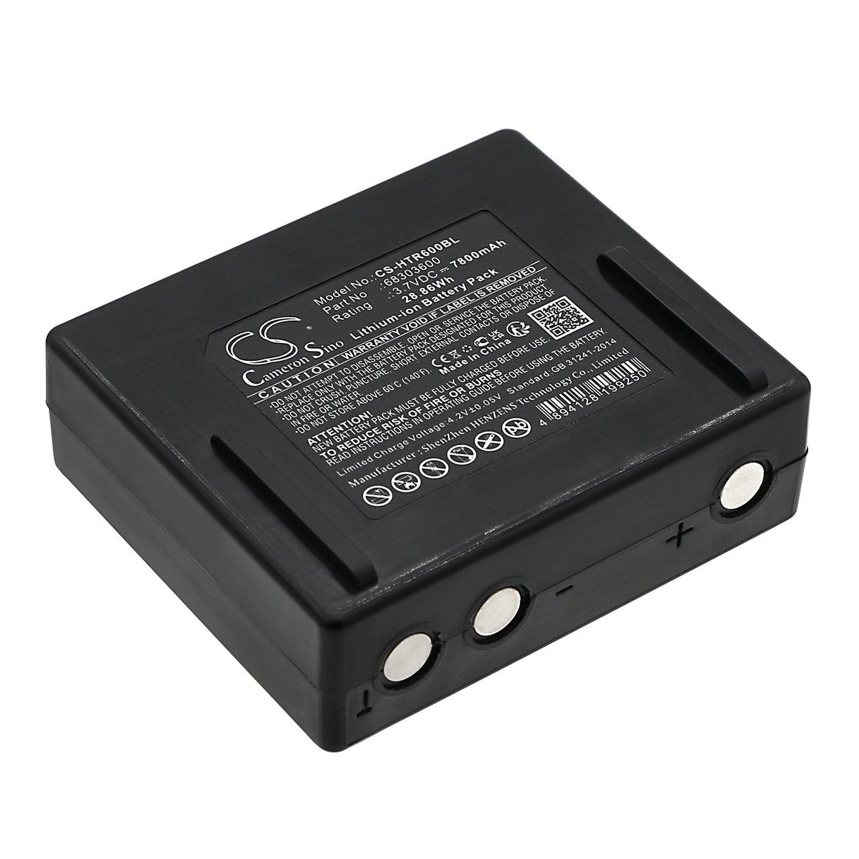 3.7V, Li-ion, 7800mAh, Crane Remote Battery fits Hetronic, Nova Xxl, 28.86Wh Crane Remote Control Cameron Sino Technology Limited
