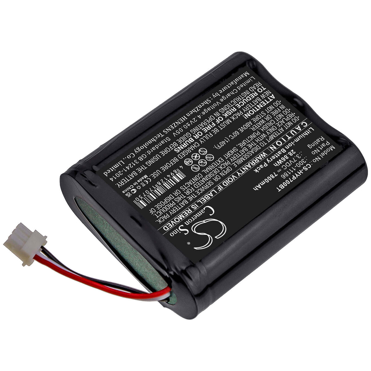 3.7v, Li-ion, 7800mah, Alarm Battery Fits Honeywell, Home Pro A7, Pro A7 Plus, Pro A7 Plus C, 28.86wh Alarm System Cameron Sino Technology Limited