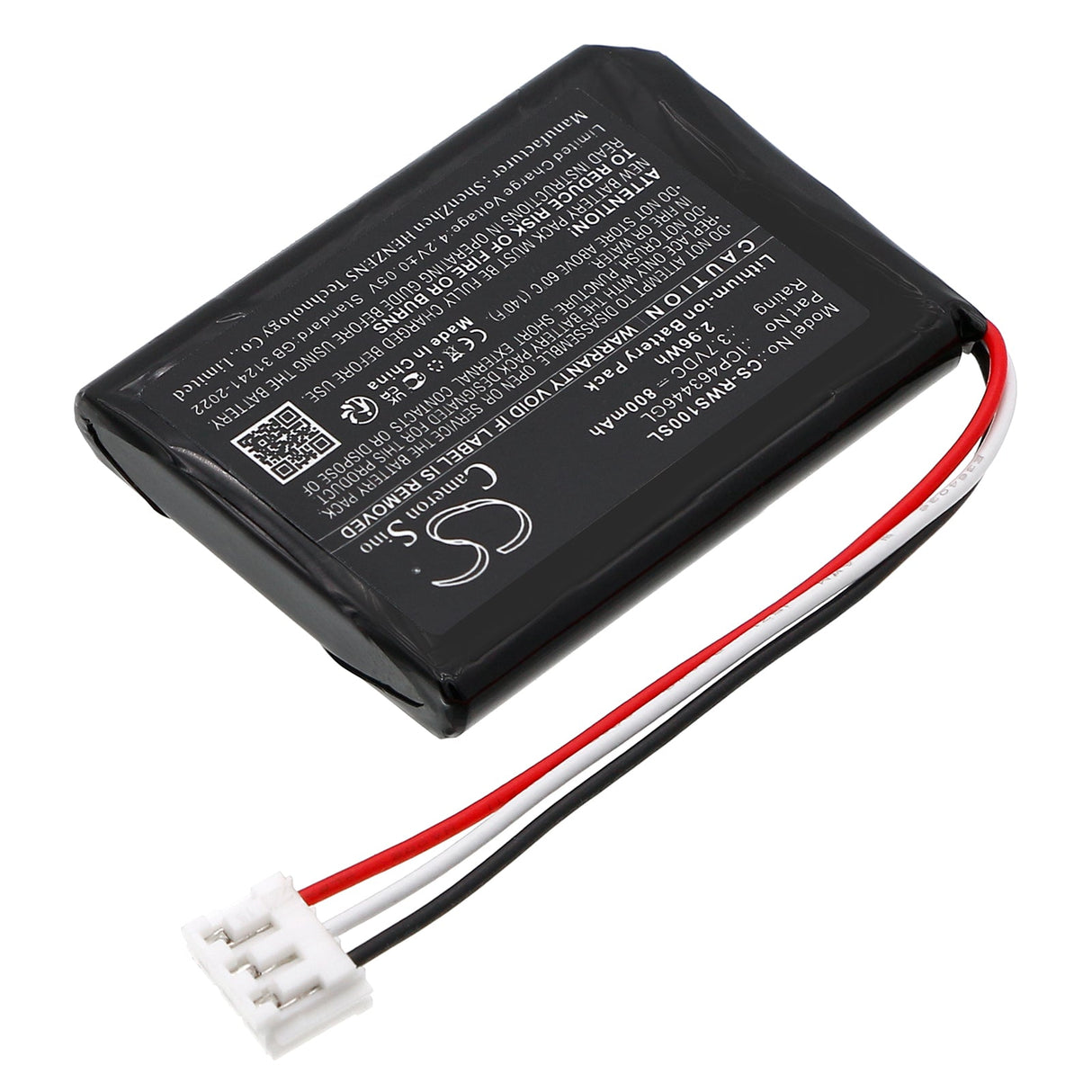3.7V, Li-ion, 800mAh, Amplifier battery fits Red Witch, Seven Sisters, Violetta Delay, 2.96Wh Amplifier Cameron Sino Technology Limited