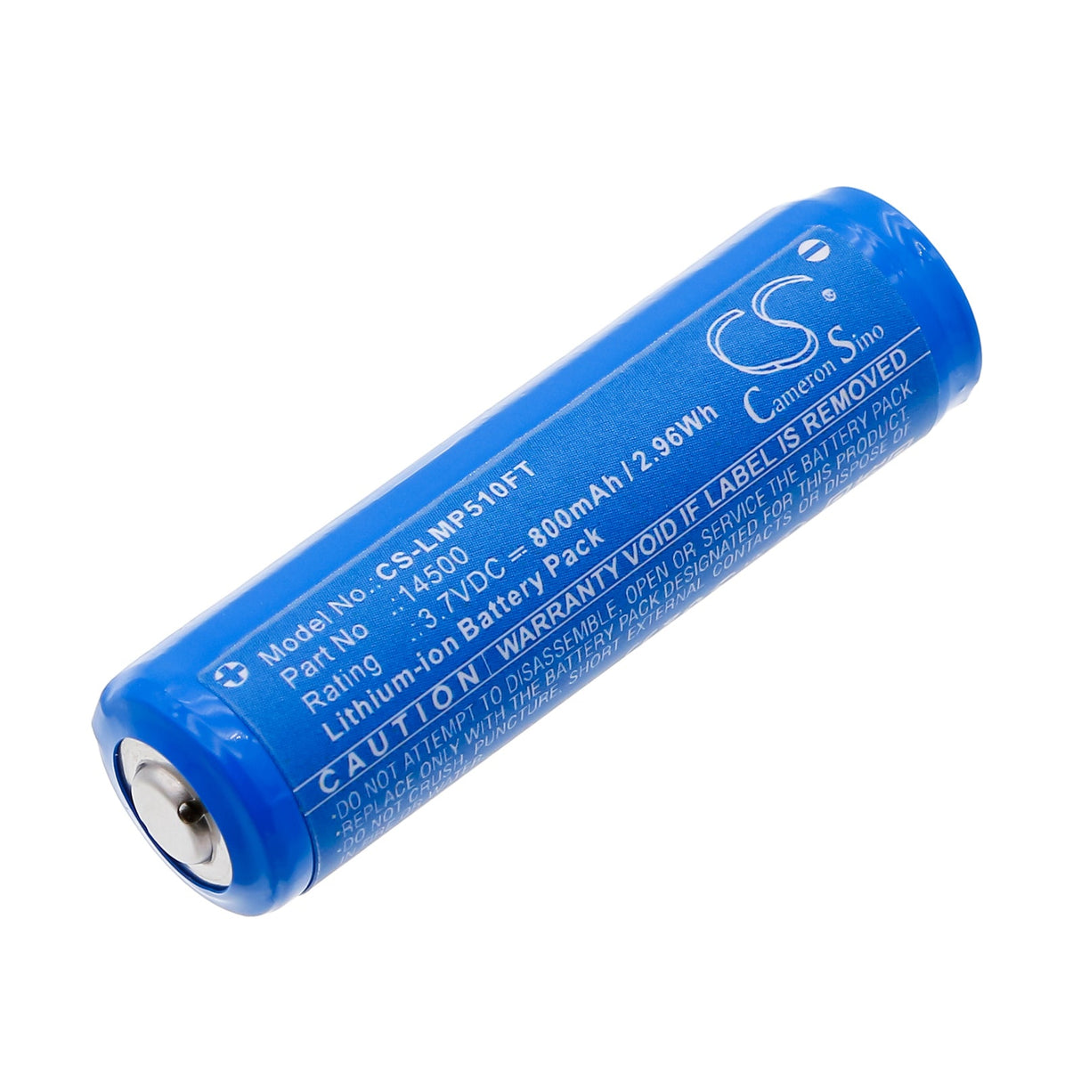 3.7V, Li-ion, 800mAh, Flashlight battery fits Ledlenser, 14500, Ih5r, Mh4, 2.96Wh Flashlight Cameron Sino Technology Limited