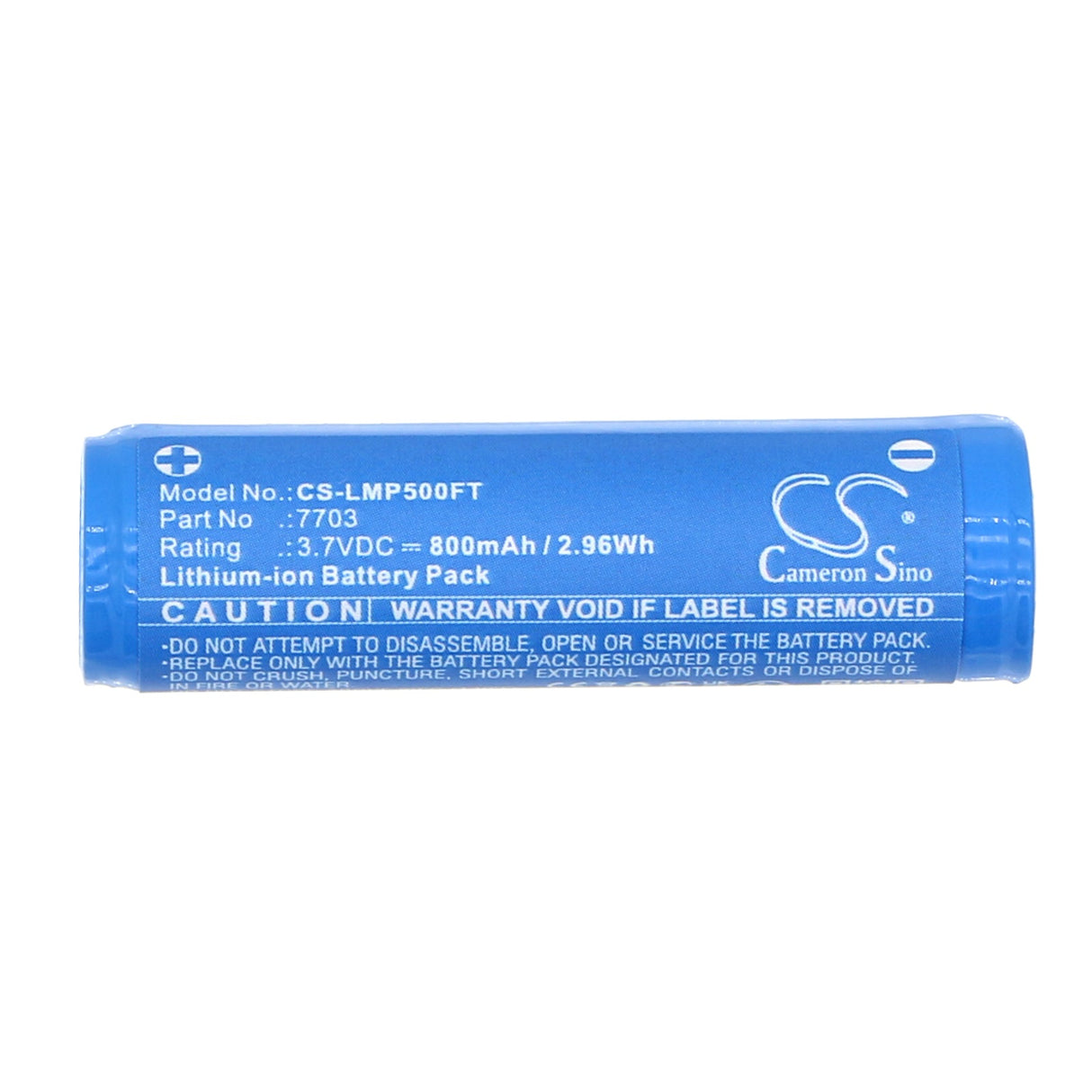 3.7V, Li-ion, 800mAh, Batterie de lampe de poche adaptée à Ledlenser, 7703, Torche P5r, Torche P5r.2, 2.96Wh Lampe de poche Cameron Sino Technology Limited