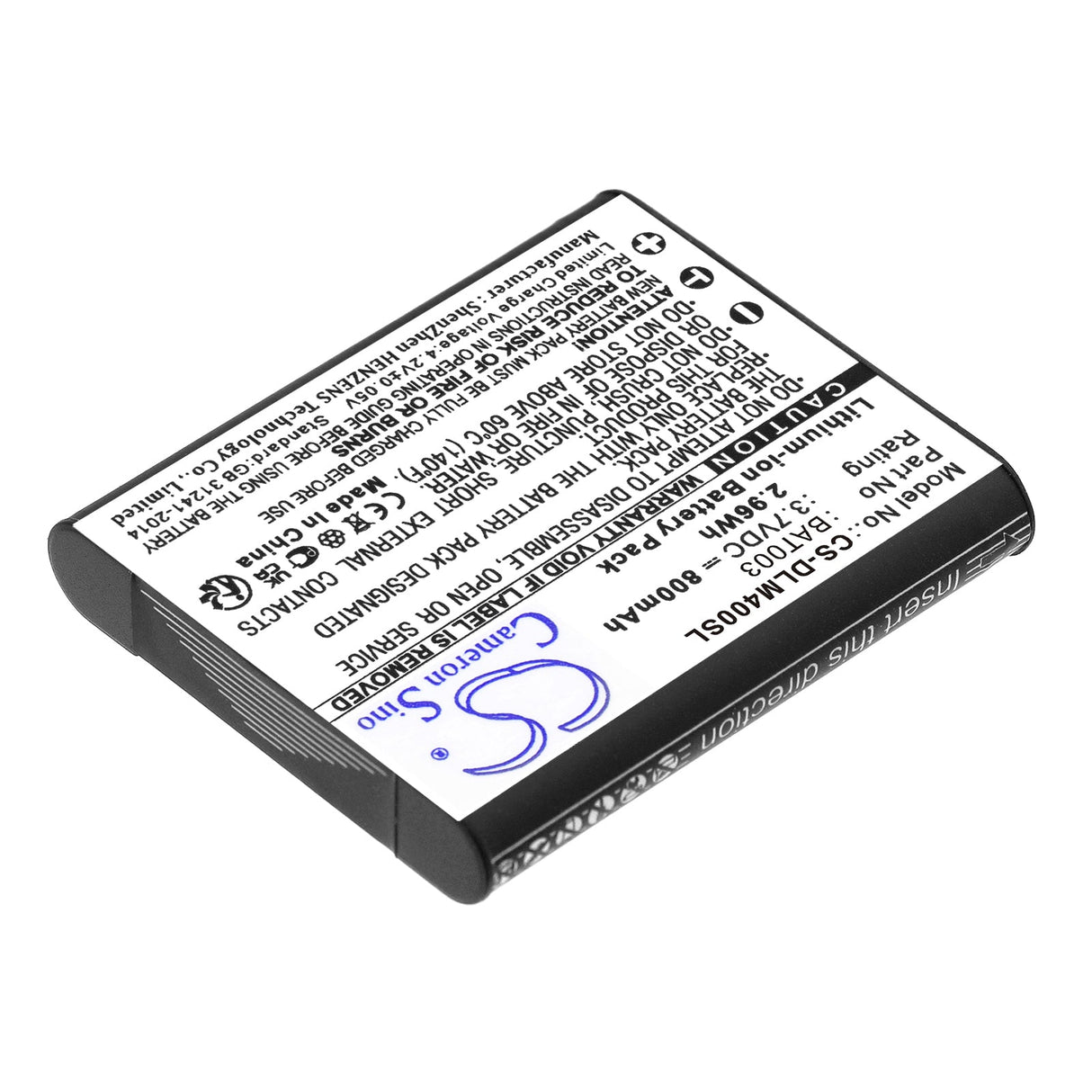 3.7v, Li-ion, 800mah, Batterie Paintball Compatible avec DLX Luxe Idol, Tm40, 2.96wh Pistolet Paintball Cameron Sino Technology Limited