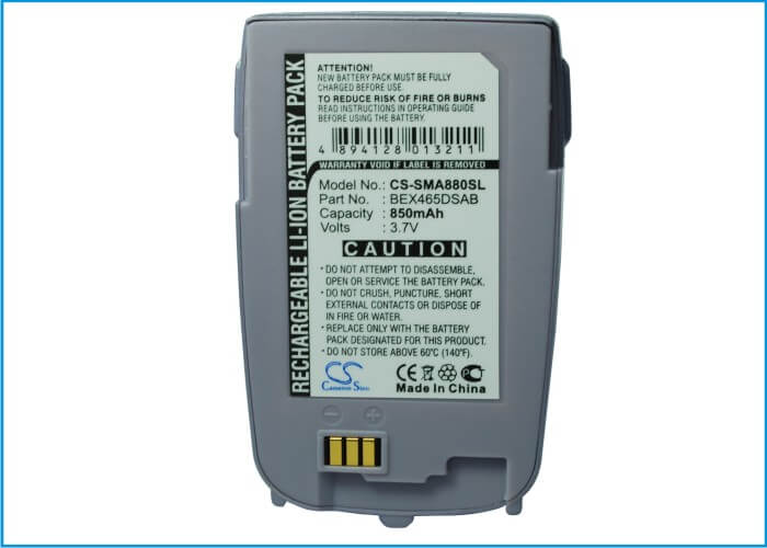 3.7v, Li-ion, 850mah, Battery Fits Samsung, Mm-a880, Sph-a880, Batteries for Electronics Cameron Sino Technology Limited (Suspended)