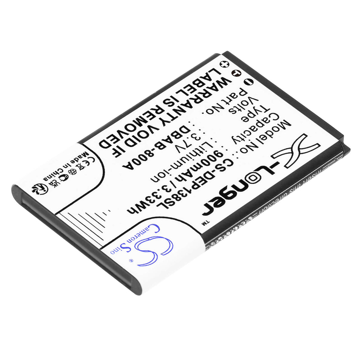 3.7V, Li-ion, 900mAh, SmartPhone battery fits Doro, Dbab-800a, 1378, 1380, 3.33Wh Mobile, SmartPhone Cameron Sino Technology Limited (Smartphone)