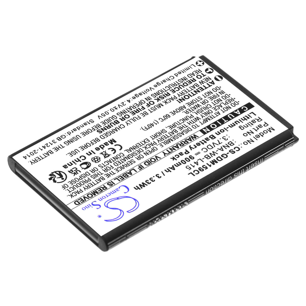 3.7V, Li-ion, 900mAh, Cordless Phone battery fits Grandstream, Bna-wb-l415, 1595, 3.33Wh Cordless Phone Cameron Sino Technology Limited (Cordless Phone)
