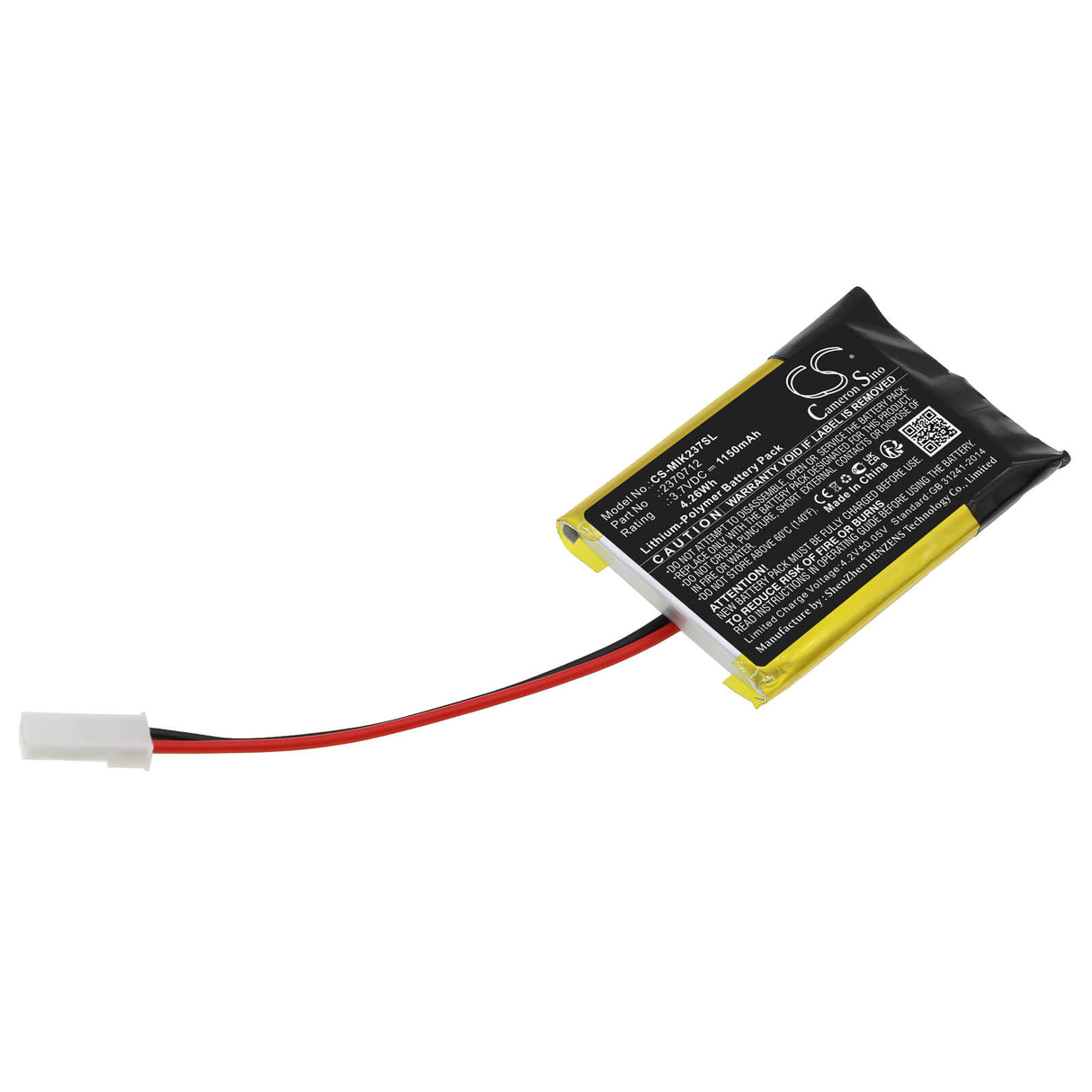 3.7V, Li-Polymer, 1150mAh, Batterie de télécommande compatible avec Minn Kota, Ipilot Link Remote 2016, Ipilot Link Remote Précédent, 4.26Wh Télécommande Cameron Sino Technology Limited