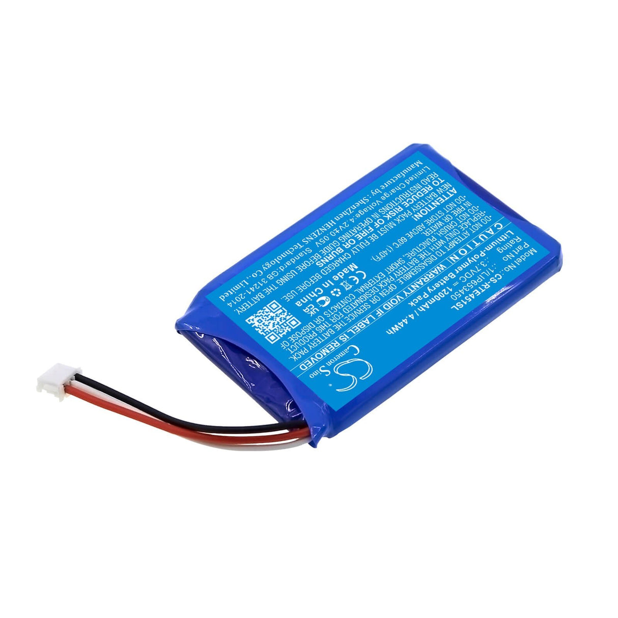 3.7V, Li-Polymer, 1200mAh, Touch Screen Remote Control battery fits Range Rover, 1/lip653450, Ah42-19g291-aa, Lr 02 31 91, 4.44Wh Touch Screen Remote Control Cameron Sino Technology Limited