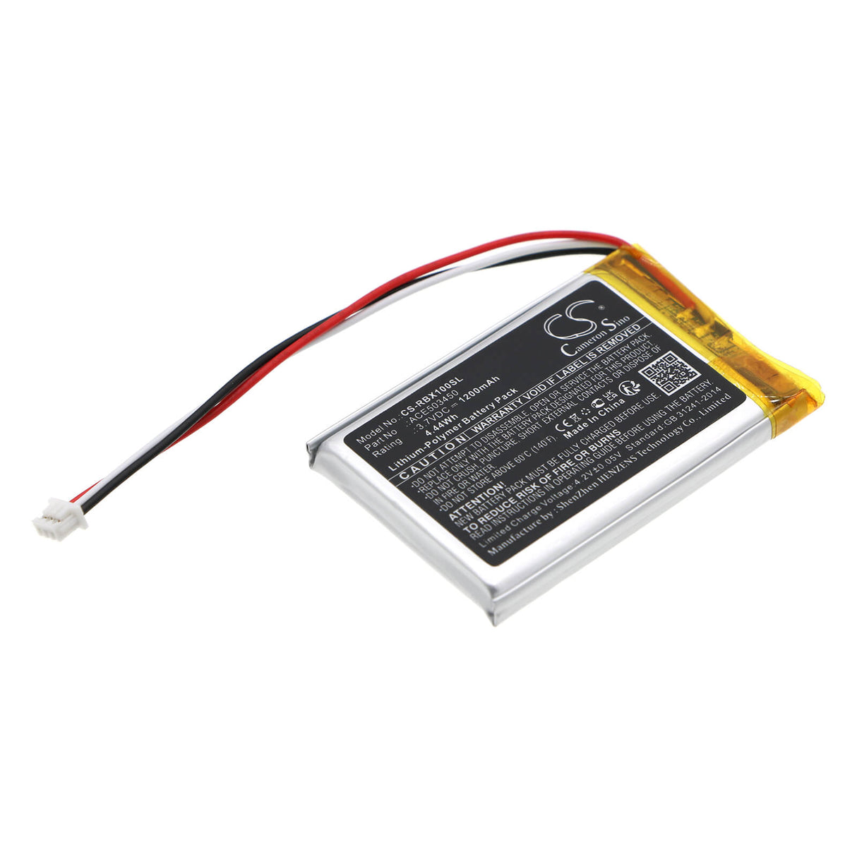 3.7v, Li-polymer, 1200mah, Headset Battery Fits Razer, Barracuda X, 4.44wh Wireless Headset Cameron Sino Technology Limited