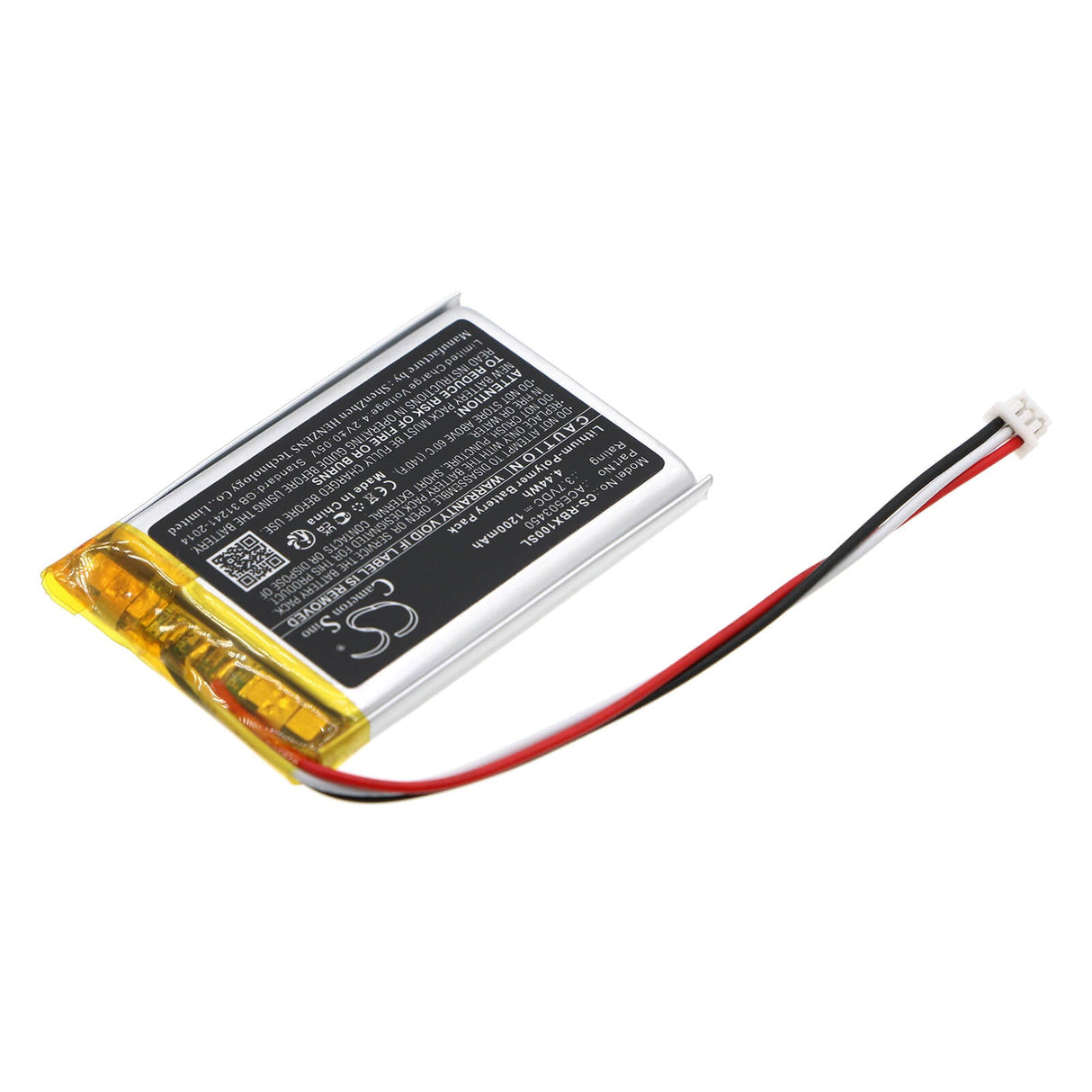 3.7v, Li-polymer, 1200mah, Headset Battery Fits Razer, Barracuda X, 4.44wh Wireless Headset Cameron Sino Technology Limited