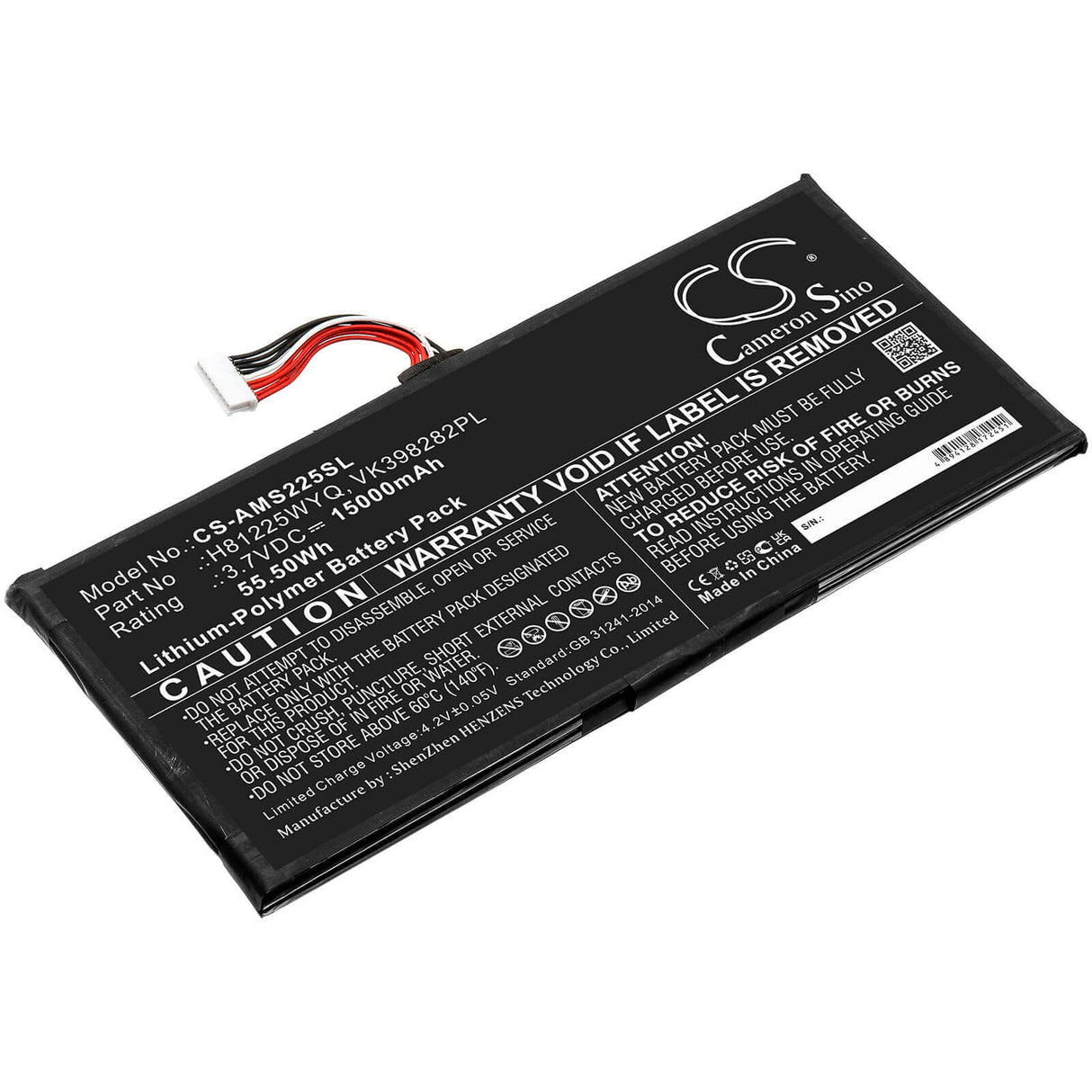 3.7v, Li-polymer, 15000mah, Diagnostics Battery Fit's Autel, Maxisys Elite, Mlp408385-4p 55.50wh Diagnostic Scanner Cameron Sino Technology Limited