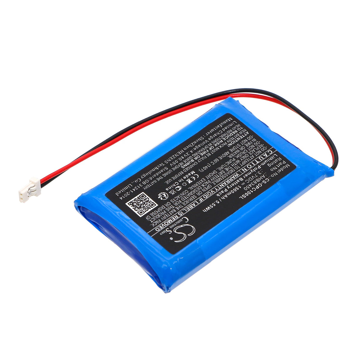 3.7V, Li-Polymer, 1500mAh, Media Player battery fits Opus, Ahb83450, Click, Player, 5.55Wh Media Player Cameron Sino Technology Limited