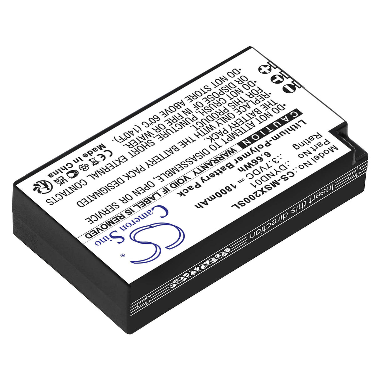 3,7V, Li-Polymer, 1800mAh, batterie de console de jeu compatible avec Microsoft, Dynd01, Xbox Elite Série 2 (modèle 1797, 6,66Wh Console de jeu Cameron Sino Technology Limited
