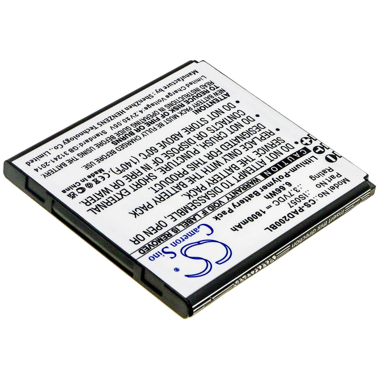 3.7v, Li-polymer, 1800mah, Babyphone / Payment Terminal Battery Fits Pax, D200t, Is275, 6.66wh BabyPhone Cameron Sino Technology Limited
