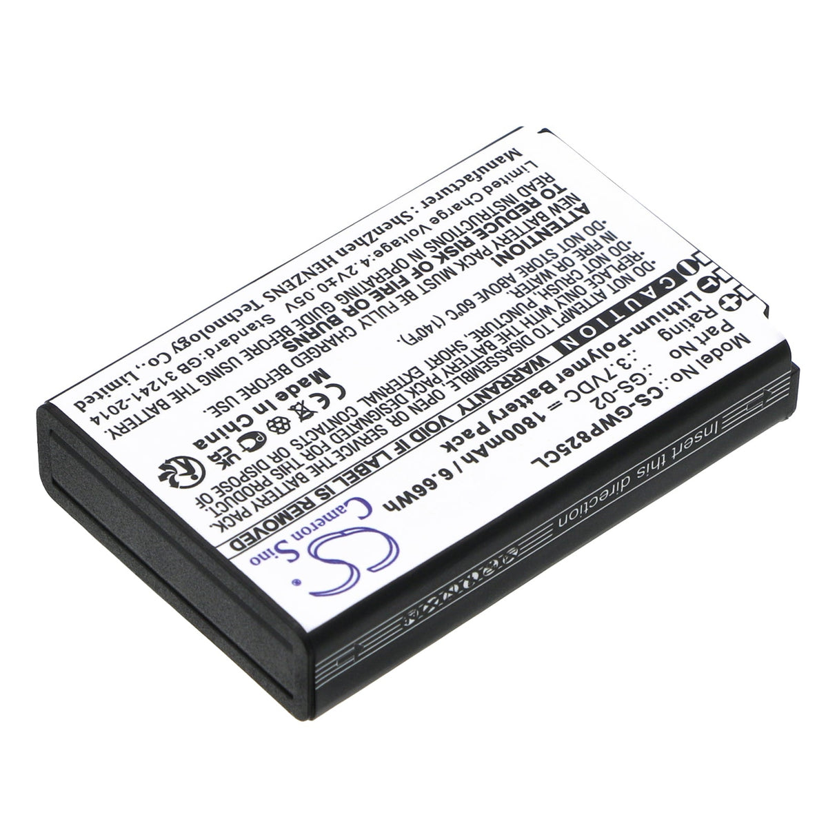 3.7V, Li-Polymer, 1800mAh, Cordless Phone battery fits Grandstream, Gs-02, Wp822, Wp825, 6.66Wh Cordless Phone Cameron Sino Technology Limited (Cordless Phone)