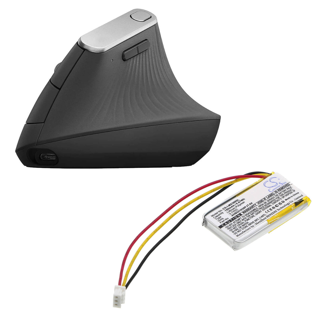 3.7V, Li-Polymer, 180mAh, Keyboard,Mouse battery fits Logitech, Ahb521630pjt-04, 810-006368, M-r0074, 0.67Wh Keyboard,Mouse Cameron Sino Technology Limited