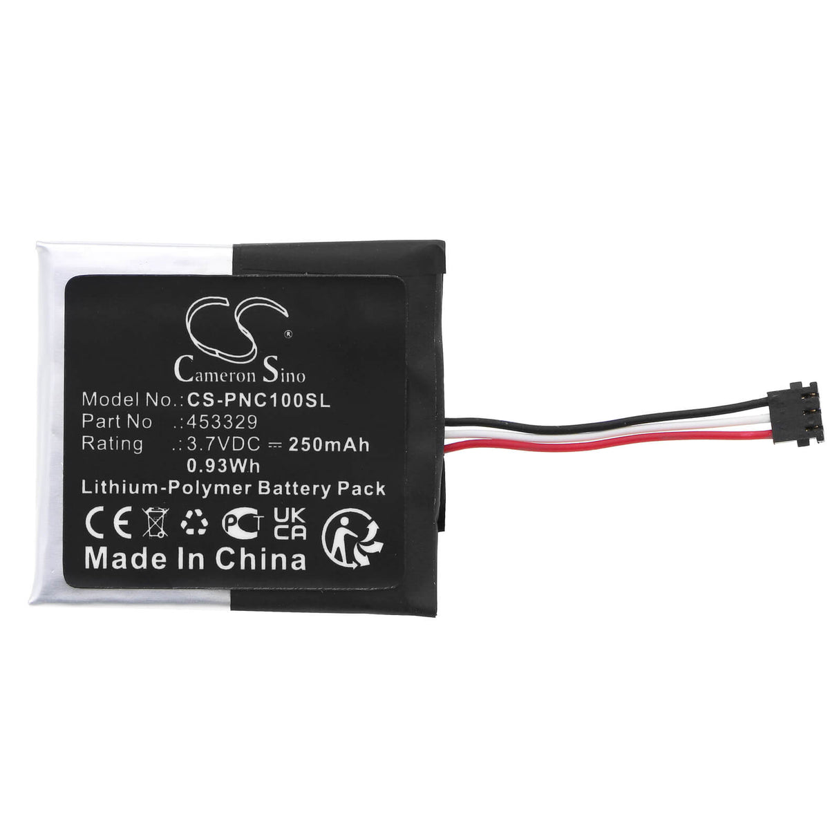 3.7V, Li-Polymer, 250mAh, Headset battery fits Phonak, 453329, Icube 1 Wireless Hearing Aid P, 0.93Wh Wireless Headset Cameron Sino Technology Limited