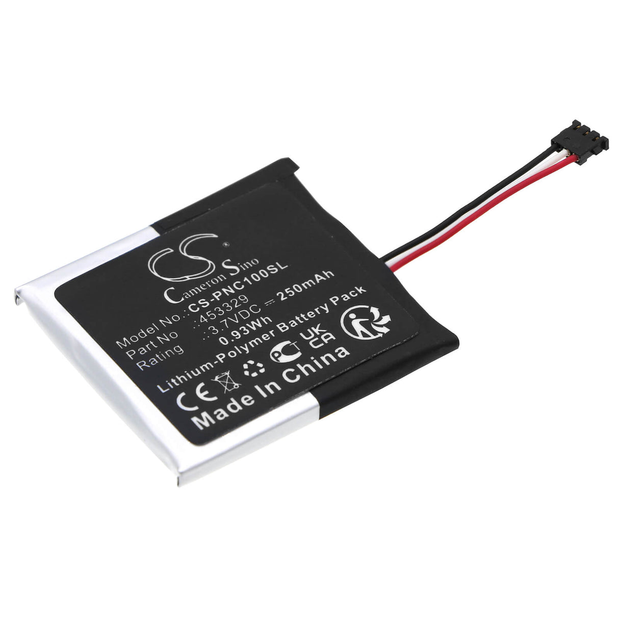 3.7V, Li-Polymer, 250mAh, Headset battery fits Phonak, 453329, Icube 1 Wireless Hearing Aid P, 0.93Wh Wireless Headset Cameron Sino Technology Limited