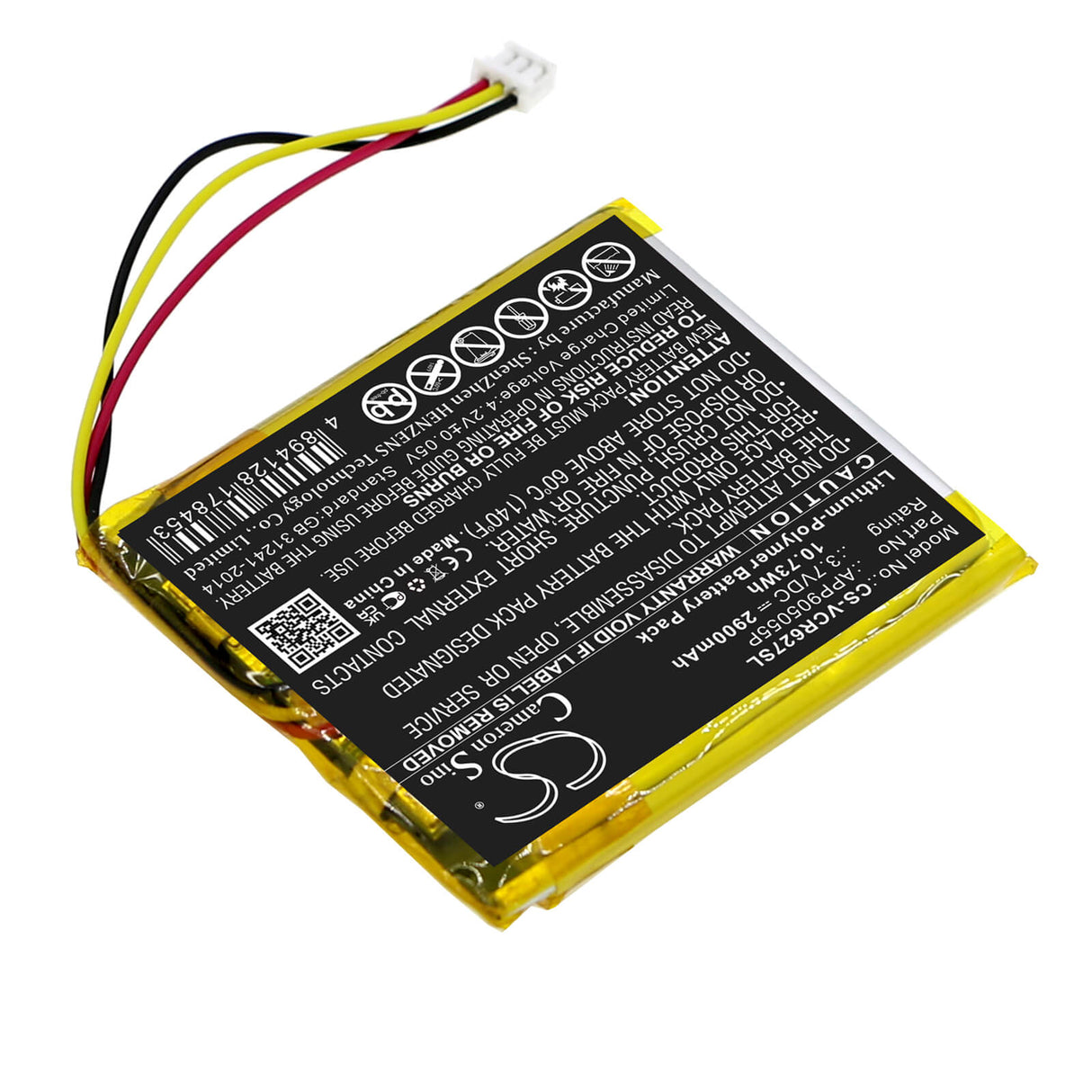 3.7v, Li-polymère, 2900mah, Batterie Amplificateur Compatible Venturecraft, R627, 10.73wh Amplificateur Cameron Sino Technology Limited