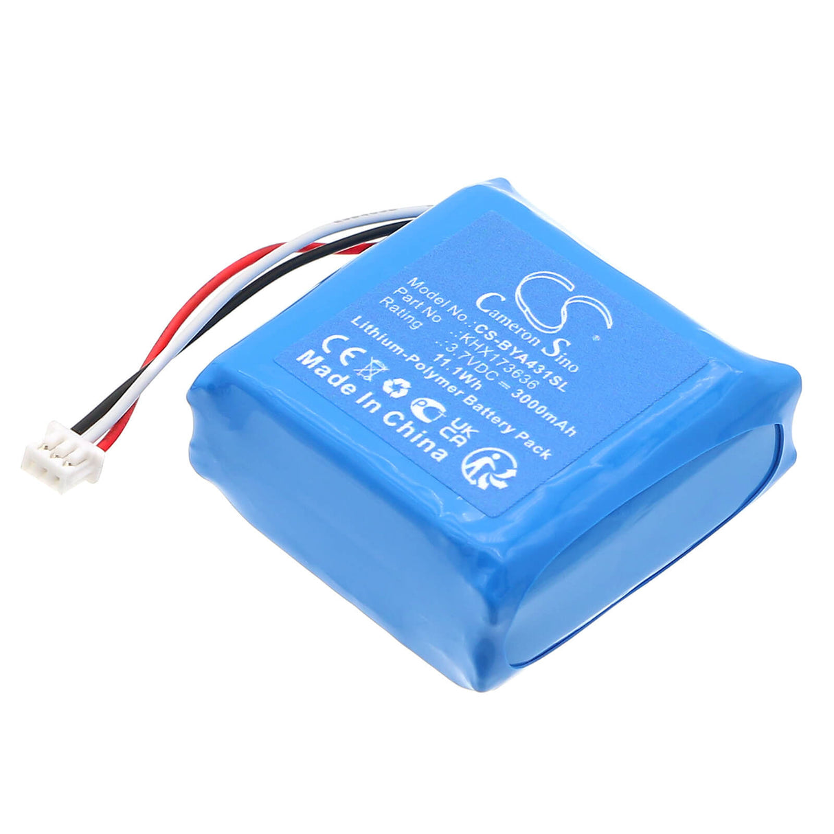 3.7V, Li-Polymer, 3000mAh, Batterie BabyPhone compatible avec Babymoov, Khx173636, A014429, A014431, 11.1Wh BabyPhone Cameron Sino Technology Limited