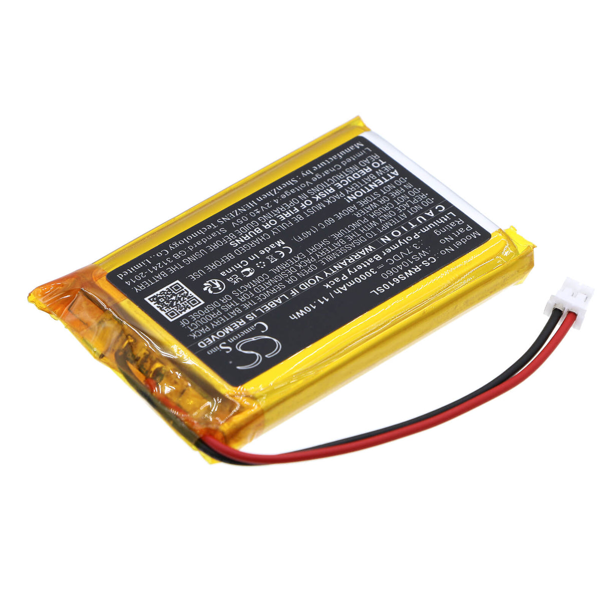 3,7v, Li-polymère, 3000mah, Batterie Compatible Raspberry, Raspberry Pi, Raspberry Pi 2b, 11,10wh Console de Jeu Cameron Sino Technology Limited