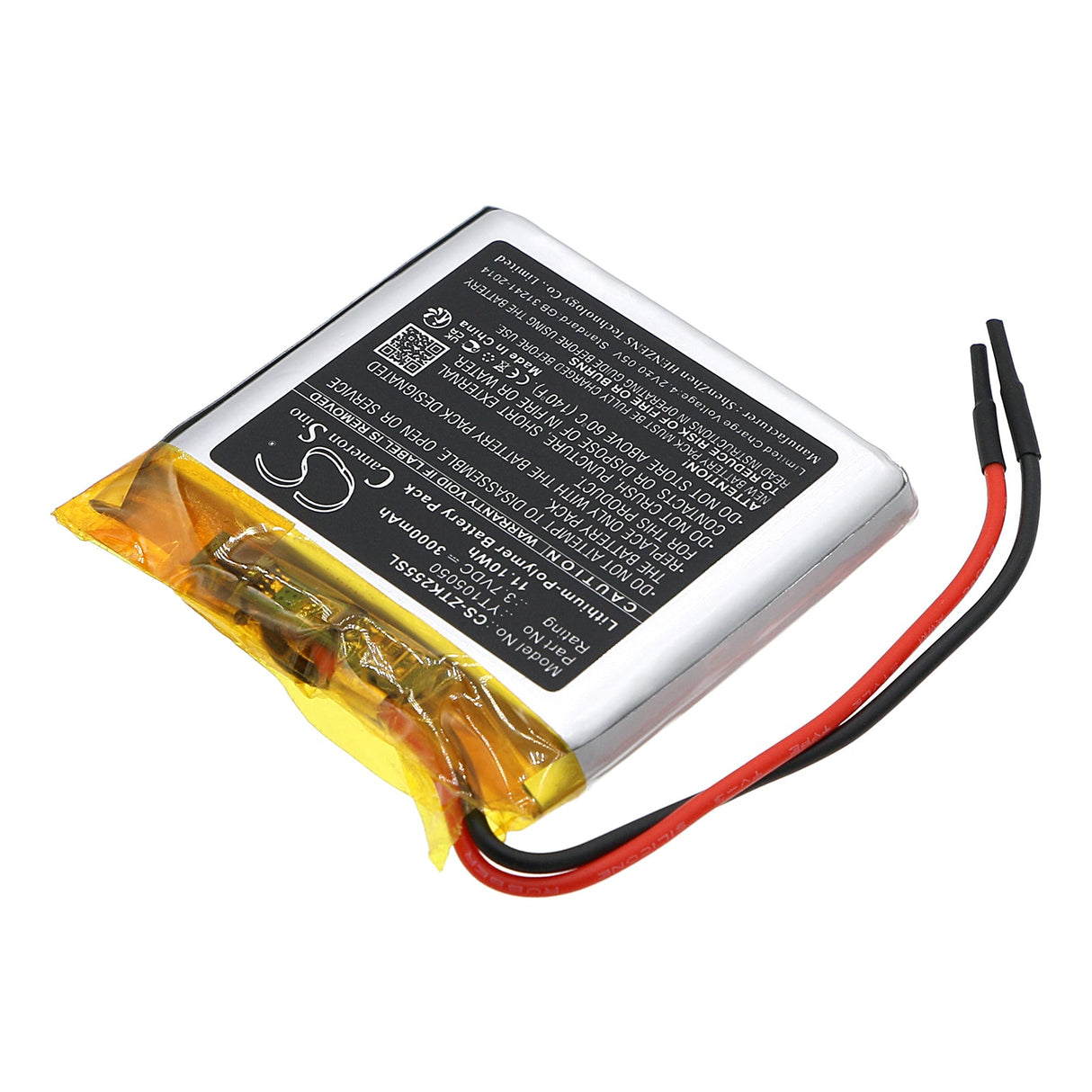3.7V, Li-Polymer, 3000mAh, Batterie d'équipement convient à Zkteco, Aqd-v43-w, Multifonctionnel Air Quality De, 11.1Wh Équipement, Enquête, Test Cameron Sino Technology Limited