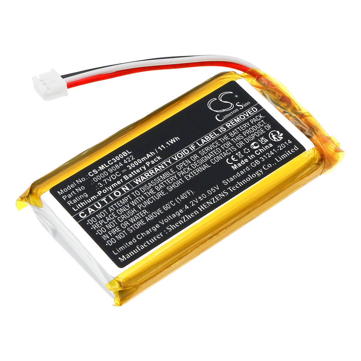 3.7v, Li-polymer, 3000mah, Crane Remote Battery Fits Meiller isar-control, 11.1wh Crane Remote Control Cameron Sino Technology Limited