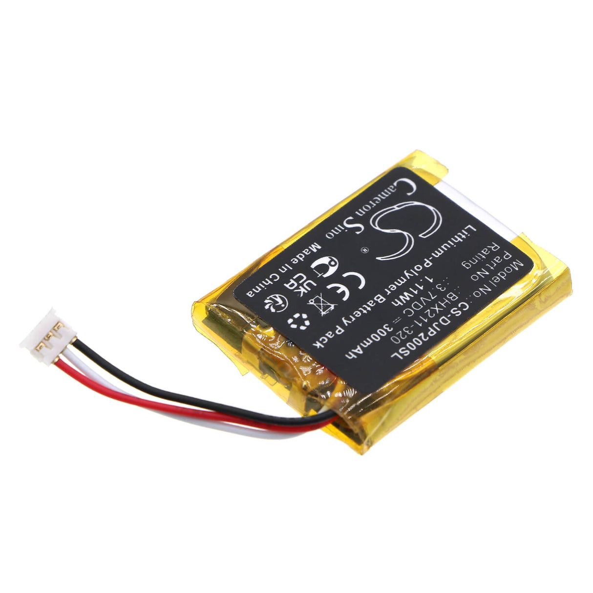 3.7V, Li-Polymer, 300mAh, Camera battery fits Dji, Bhx211-320, Pocket 2, 1.11Wh Camera Cameron Sino Technology Limited (Camera)