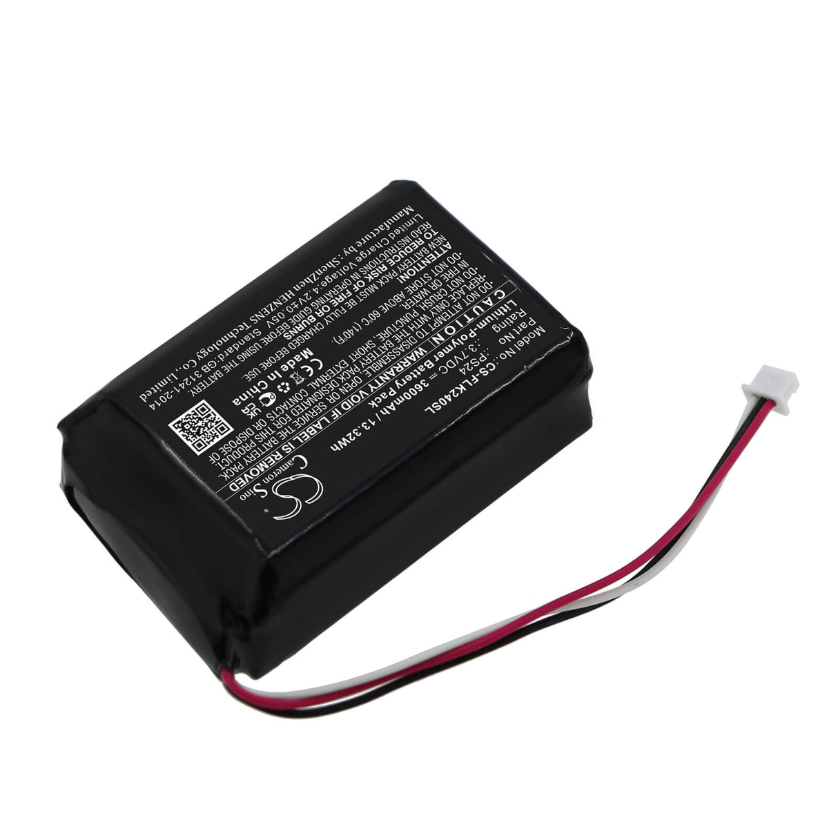 3.7V, Li-Polymer, 3600mAh, Thermal Camera battery fits Flir, Ps24, Scout 240, 13.32Wh Thermal Camera Cameron Sino Technology Limited
