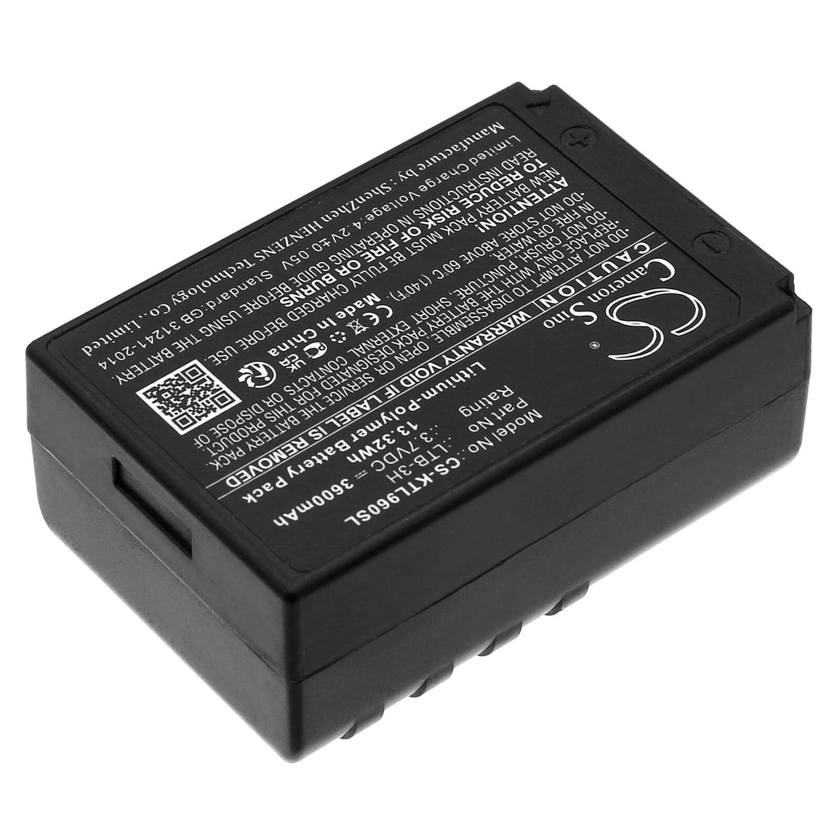 3,7V, Li-Polymère, 3600mAh, Batterie d'équipement compatible avec Muratec Kds, Ltb-3h, ATL-46, Atl-46rg, 13,32Wh Équipement, Enquête, Test Cameron Sino Technology Limited
