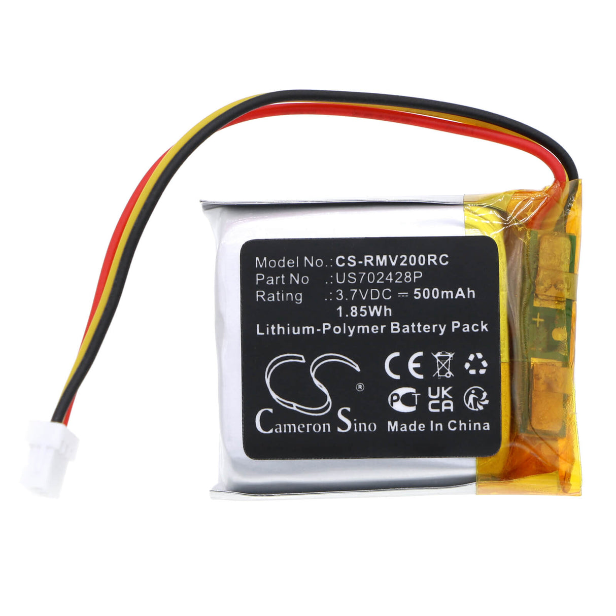 3.7V, Li-Polymer, 500mAh, Keyboard,Mouse battery fits Razer, Us702428p, Cobra Pro, Deathadder V3 Pro, 1.85Wh Keyboard,Mouse Cameron Sino Technology Limited
