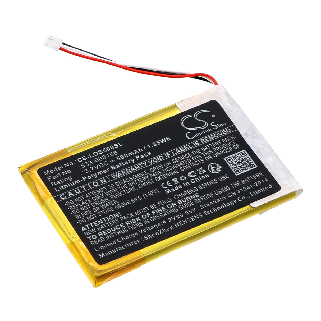 3.7v, Li-polymer, 500mah, Keyboard battery Fits Logitech Slim Combo, Slim Combo 5, 1.85wh Keyboard,Mouse Cameron Sino Technology Limited