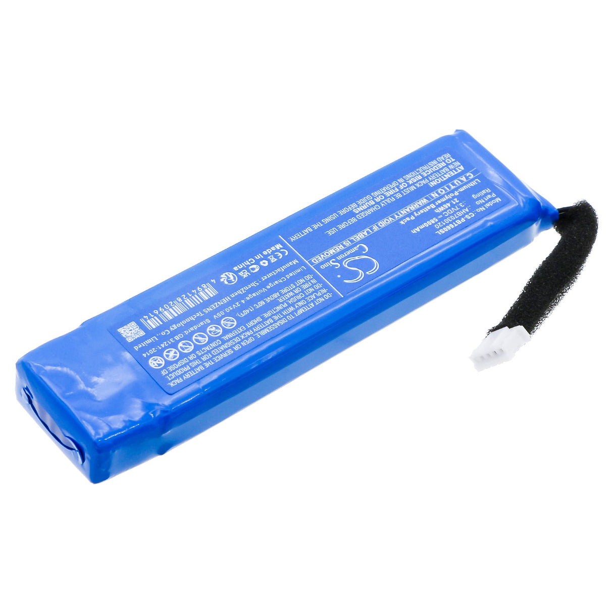 3.7V, Li-Polymer, 5800mAh, Batterie de haut-parleur compatible avec Philips, Bt6600, Bt6600b, 21.46Wh Haut-parleur Cameron Sino Technology Limited