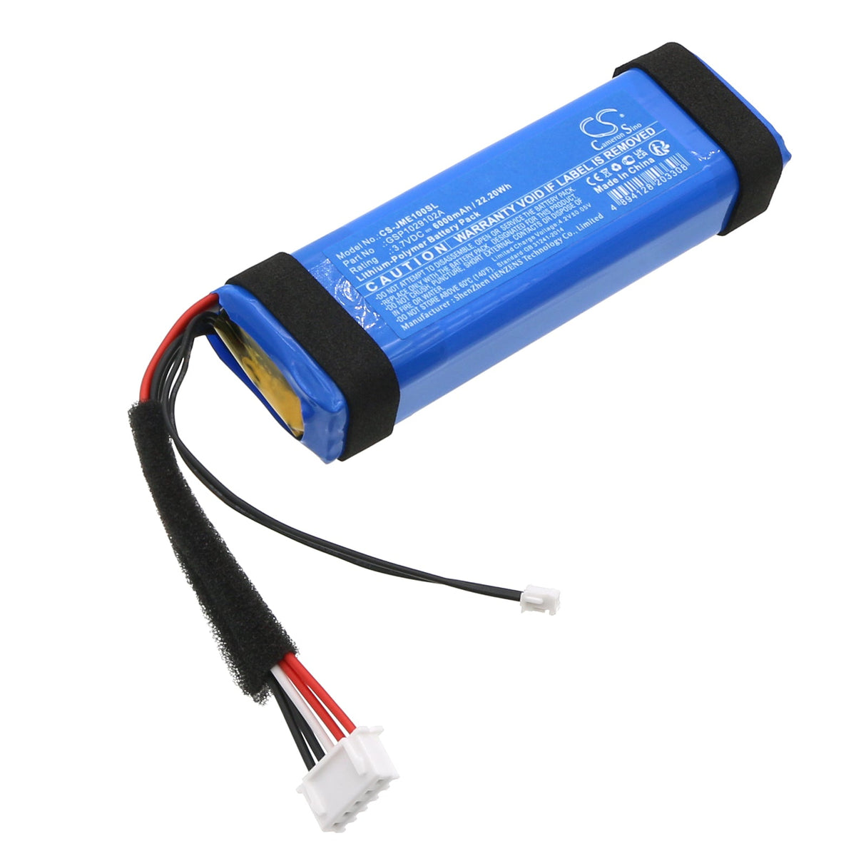 3.7V, Li-Polymer, 6000mAh, Speaker battery fits Jbl, Charge Essential, Charge Essential 1, 22.20Wh Speaker Cameron Sino Technology Limited