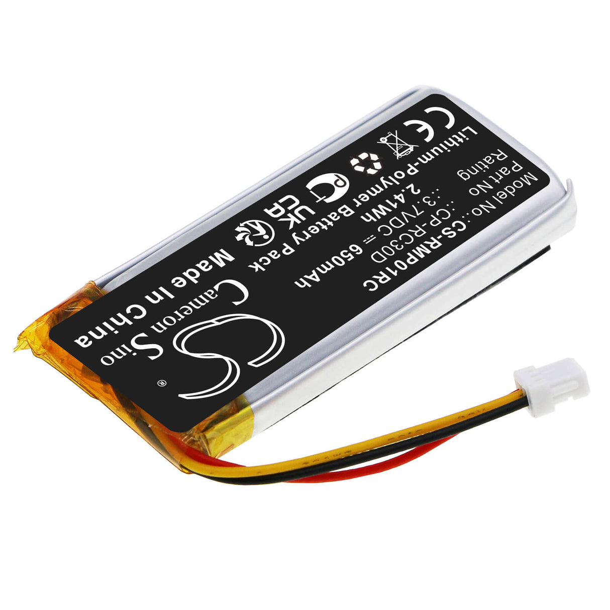 3.7V, Li-Polymer, 650mAh, Keyboard,Mouse battery fits Razer, Cp-rc30d, Basilisk Ultimate, Naga Pro, 2.41Wh Keyboard,Mouse Cameron Sino Technology Limited