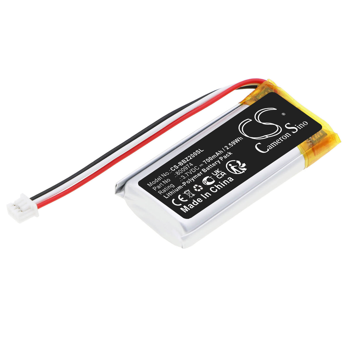 3.7v, Li-polymer, 700mah, Babyphone Battery Fits Beaba, Babyphone Audio Simply Zen, Babyphone Audio Simply Zen 2.0, 2.59wh BabyPhone Cameron Sino Technology Limited