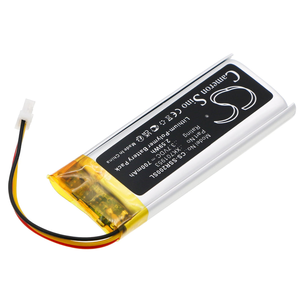 3.7V, Li-Polymer, 700mAh, Wireless Headset battery fits Sena, Srl2, 2.59Wh Wireless Headset Cameron Sino Technology Limited