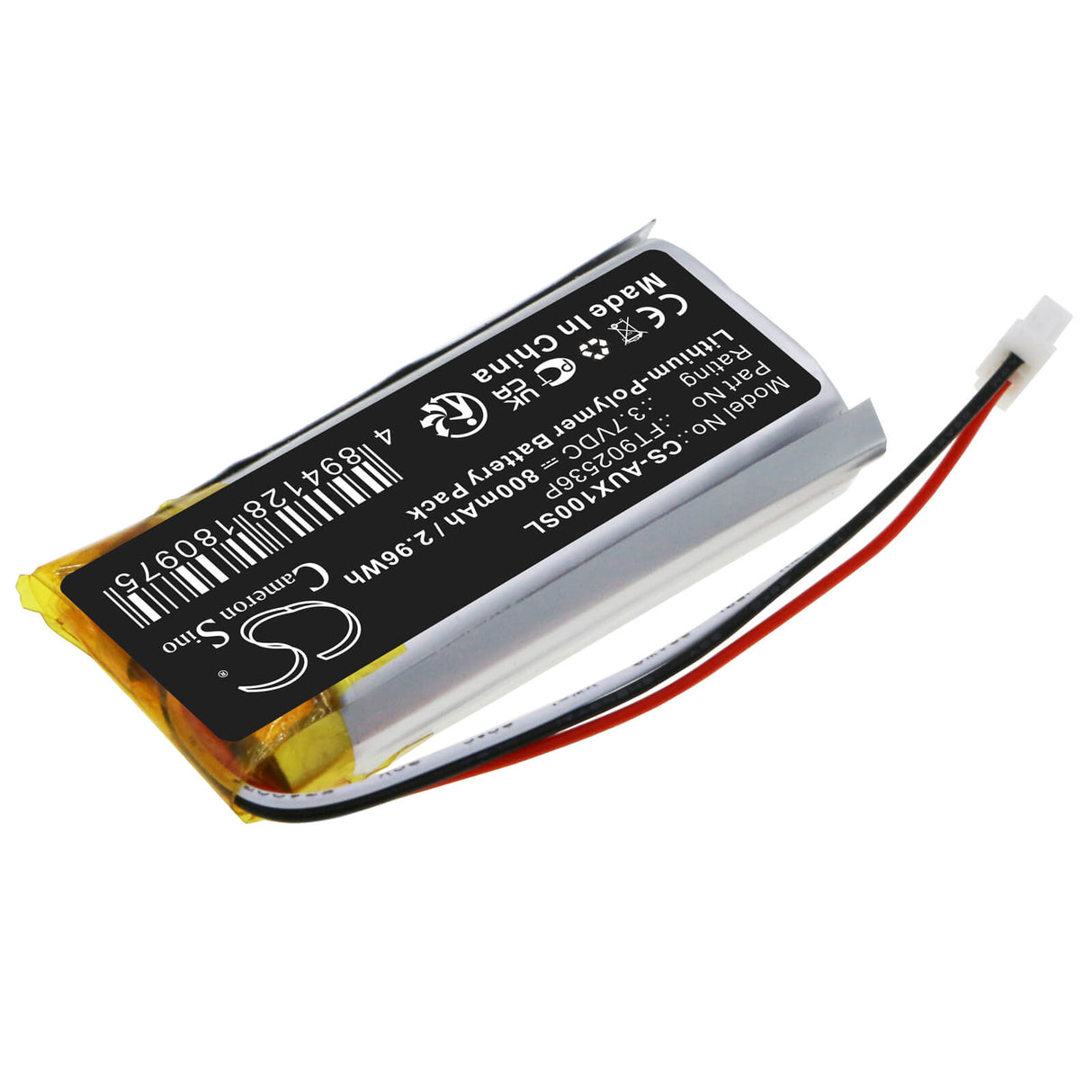 3.7V, Li-Polymer, 800mAh, Keyboard,Mouse battery fits Asus, Ft902536p, Rog Gladius Ll, Rog Spatha Rf, 2.96Wh Keyboard,Mouse Cameron Sino Technology Limited