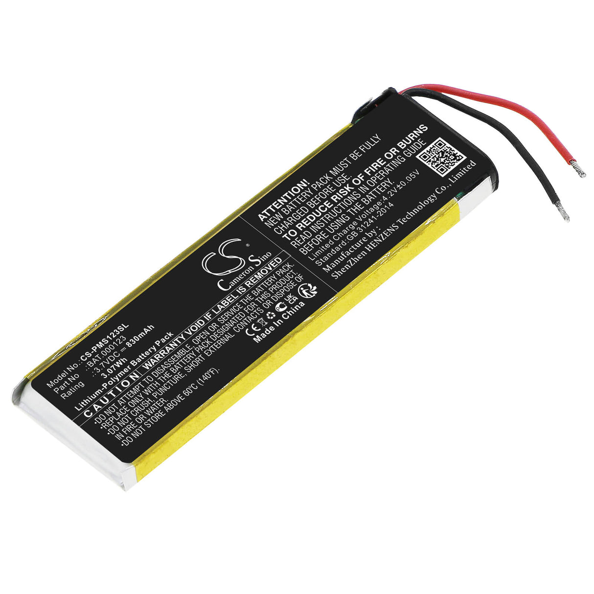 3.7v, Li-polymer, 830mah, Battery Fits Philip Morris Iqos 3.0 Multi, 3.07wh E-cigarette Cameron Sino Technology Limited