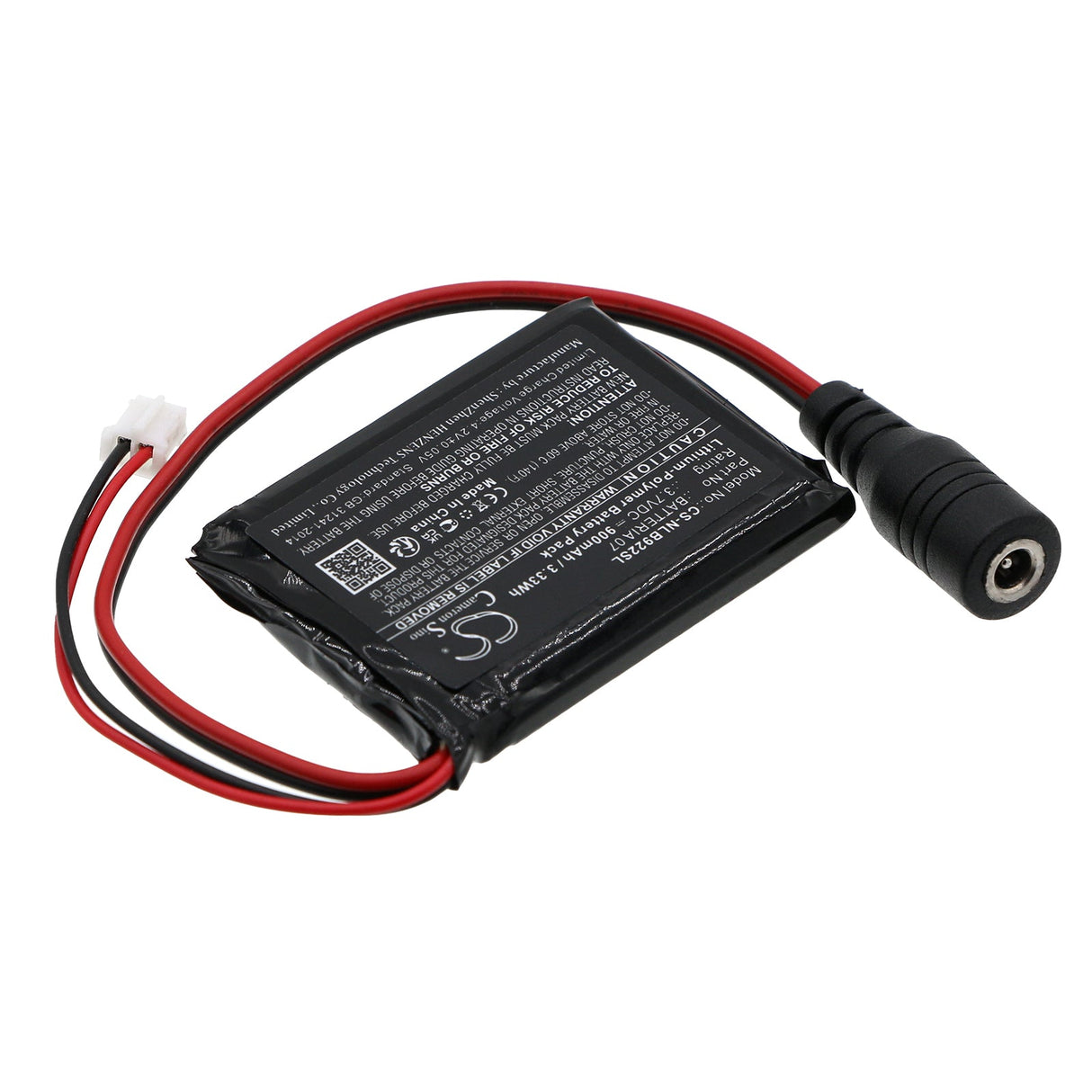 3.7V, Li-Polymer, 900mAh, Headset Battery Fits Nolan, N-com B902 L, N-com B902 R, 3.33Wh Wireless Headset Cameron Sino Technology Limited